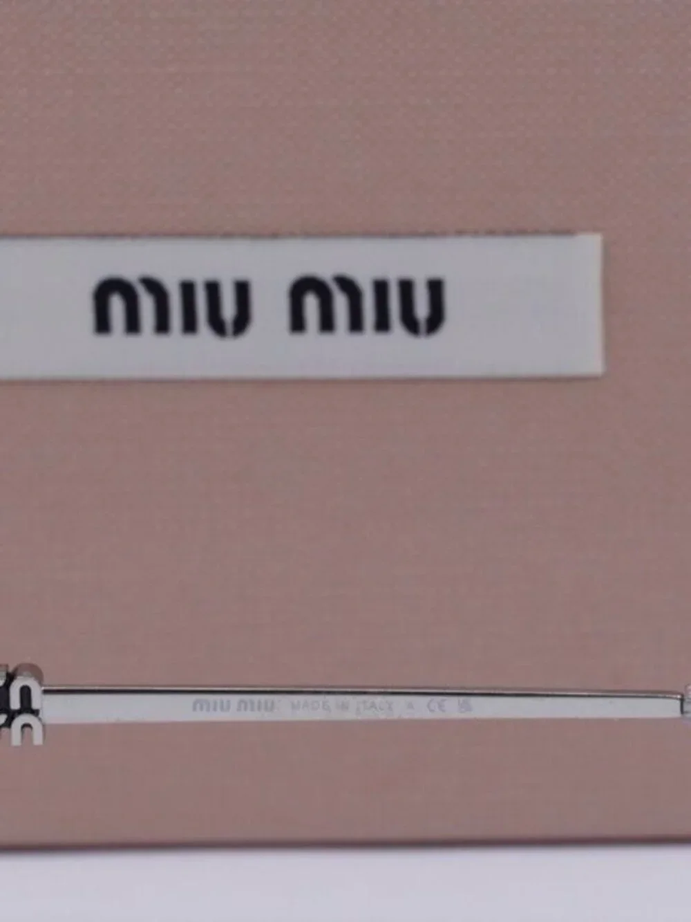 Miu Miu MUA50S 1BC8H1 Rectangle Sunglasses - Silver